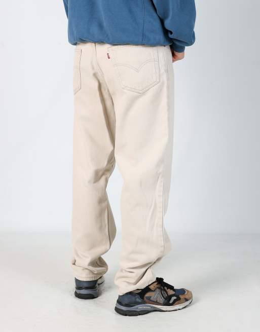 Vintage Levi's 550 34x32 denim jeans in beige, 2 of 4