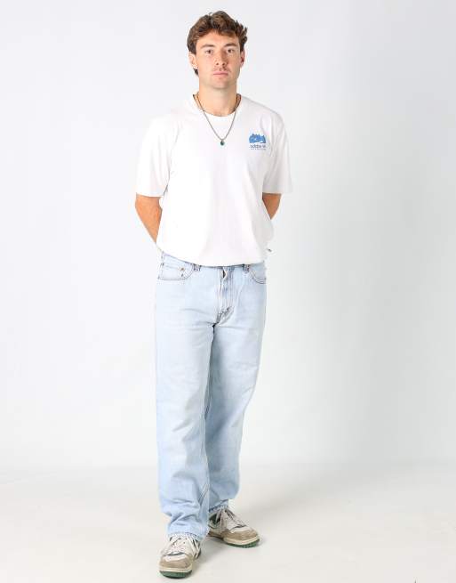 Vintage Levi's 550 34x34 denim jeans in light blue
