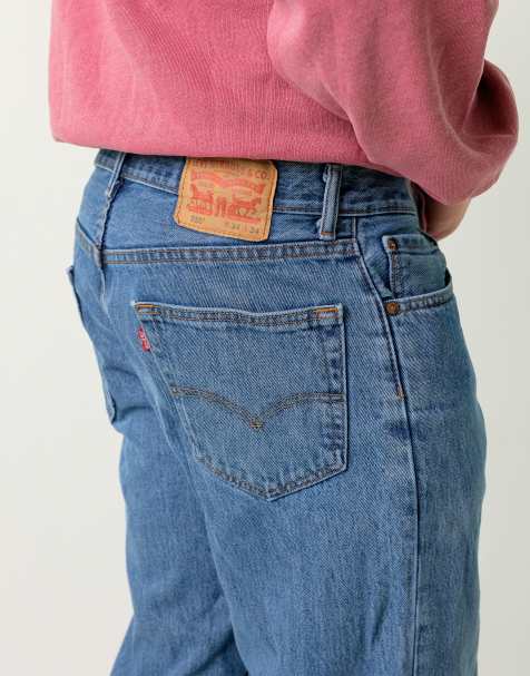 Vintage Levi's 550 34x34 Denim Jeans Light Blue - view 1