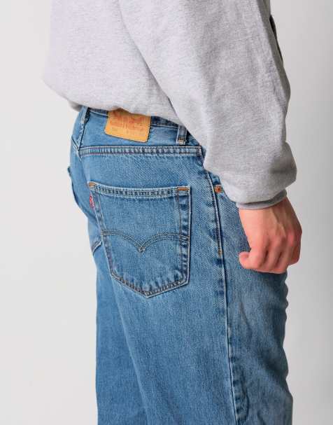 Vintage Levi's 550 34x34 Denim Jeans Light Blue - view 1