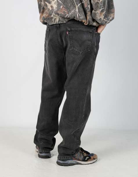 Vintage Levi's 550 36x30 denim jeans in charcoal grey - view 1