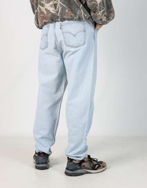 Vintage Levi's 550 36x30 denim jeans in light blue