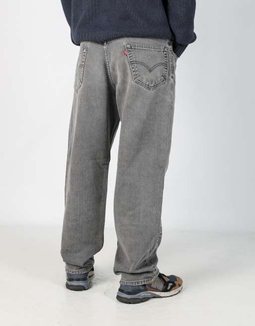 Vintage Levi's 550 36x32 denim jeans in charcoal grey, 2 of 4