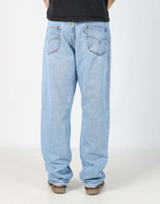 Vintage Levi's 550 36x32 denim jeans in light blue