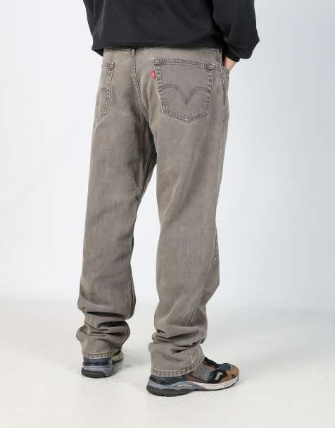 Vintage Levi's 550 36x34 denim jeans in khaki green - view 1