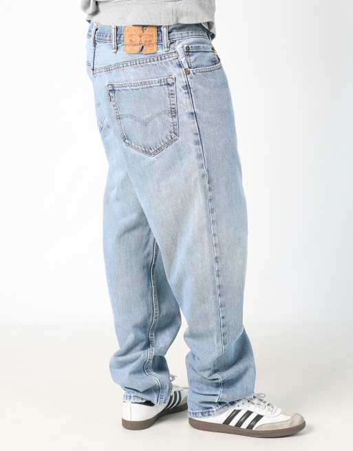 Vintage Levi's 550 38x34 denim jeans in light blue