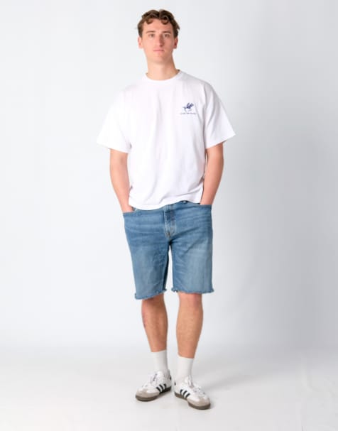 Vintage Levi's 559 38x20 Denim Shorts Light Blue - view 1