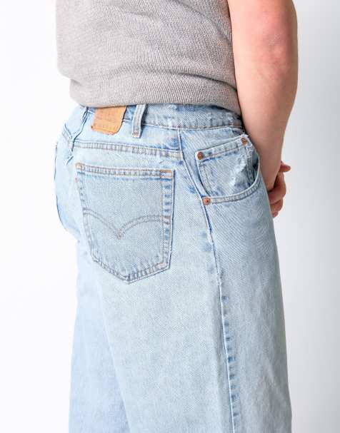 Vintage Levi's 560 34x36 Denim Jeans Light Blue - view 1