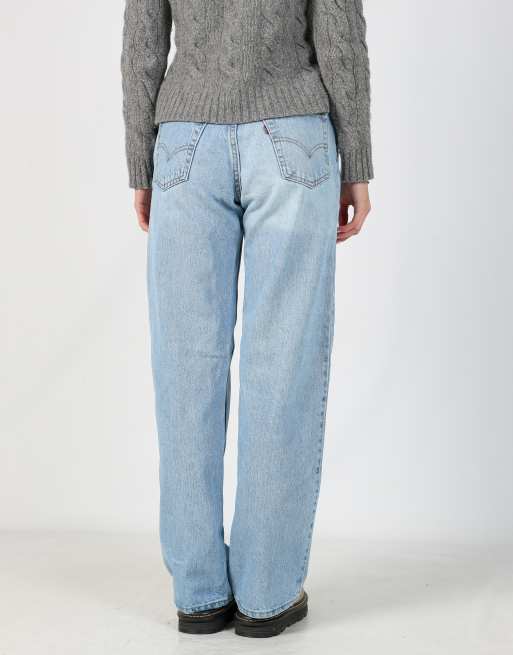 Vintage Levi's 569 28x38 denim jeans in light blue