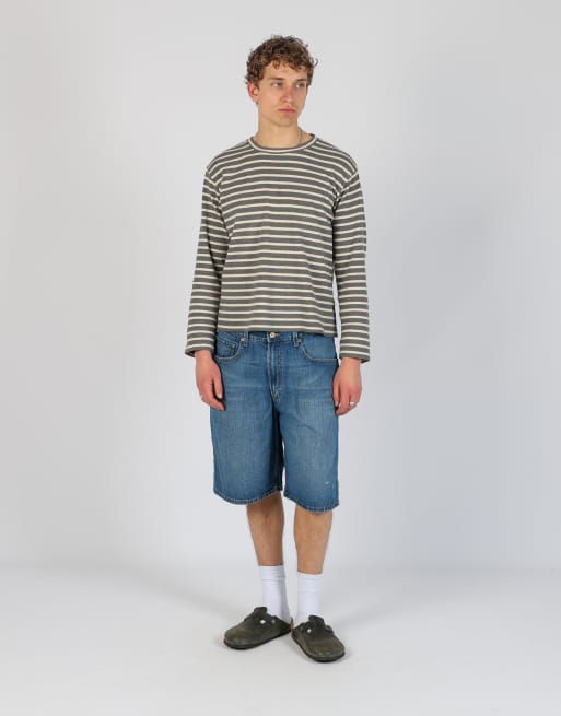 Vintage Levi's 569 34x22 denim jorts shorts in blue