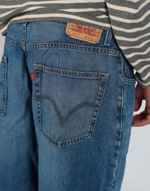 Vintage Levi's 569 34x22 denim jorts shorts in blue, 4 of 4