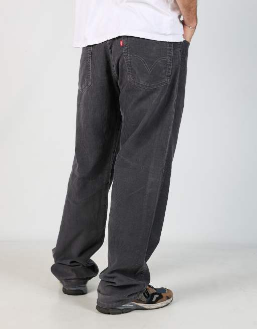 Vintage Levi's 569 34x34 corduroy pants in charcoal grey