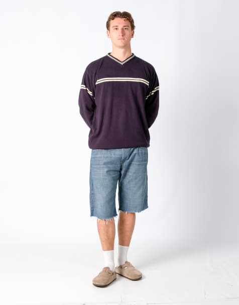 Vintage Levi's 569 36x23 Denim Shorts Blue - view 1