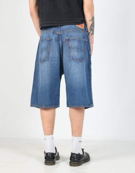 Vintage Levi's 569 36x24 denim jorts shorts in blue, 2 of 4