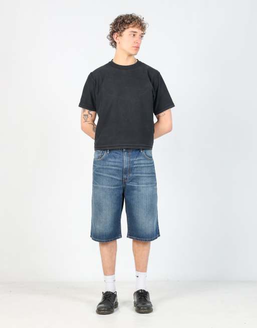 Vintage Levi's 569 36x25 denim jorts shorts in blue