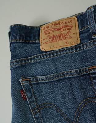 Vintage Levis 752 Size M Straight Jeans In Blue