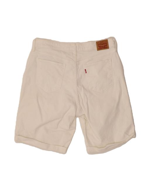 Vintage Levi's Bermuda Denim Shorts US 18 2XL W36 In White, 2 of 4