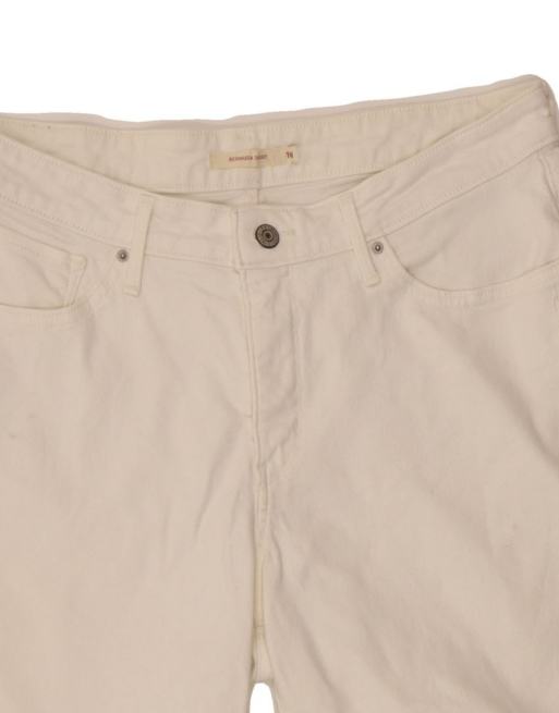Vintage Levi's Bermuda Denim Shorts US 18 2XL W36 In White, 3 of 4