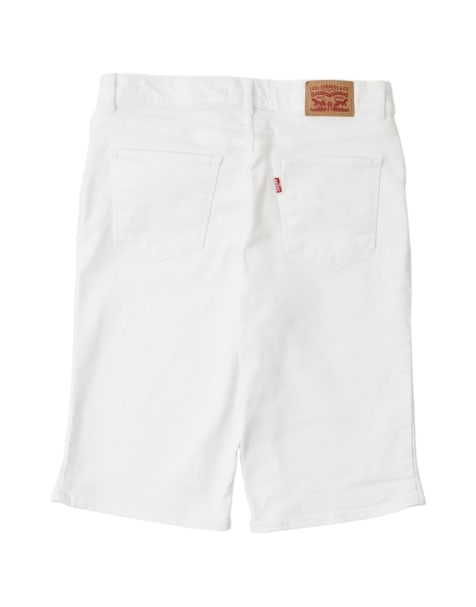 Vintage Levis Bermuda W27 denim shorts in white - view 1
