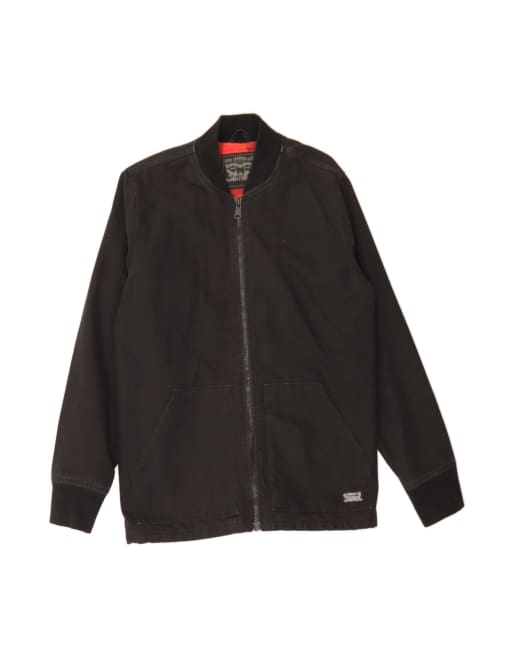 Vintage Levi's Bomber Jacket UK 38 Medium In Black