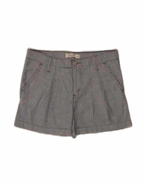 Vintage Levi's Chino Shorts US 6 Medium W30 In Blue Pinstripe