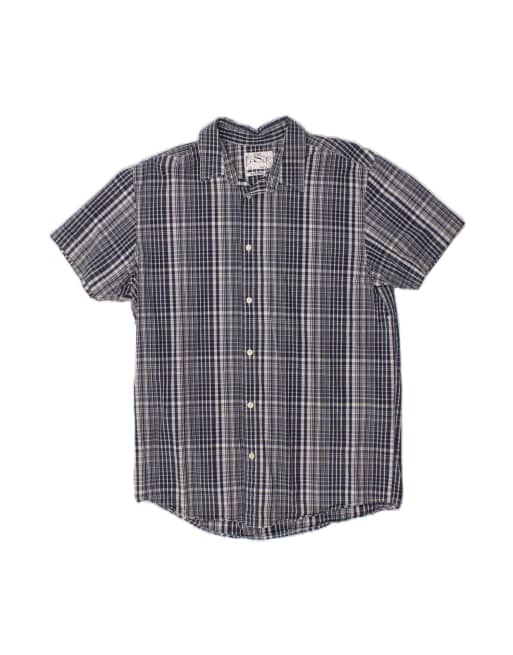 Vintage Levi's Classic Fit Short Sleeve Shirt XL In Blue Check