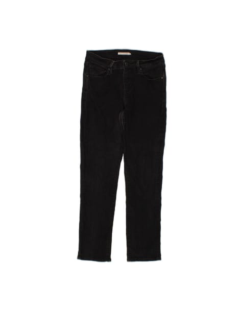 Vintage Levi's Classic Mid Rise Slim Jeans US 8 Medium W28 L29 In Black - view 1