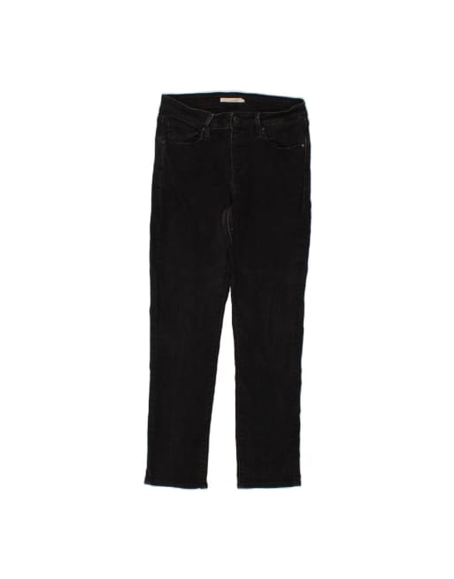 Vintage Levi's Classic Mid Rise Slim Jeans US 8 Medium W28 L29 In Black