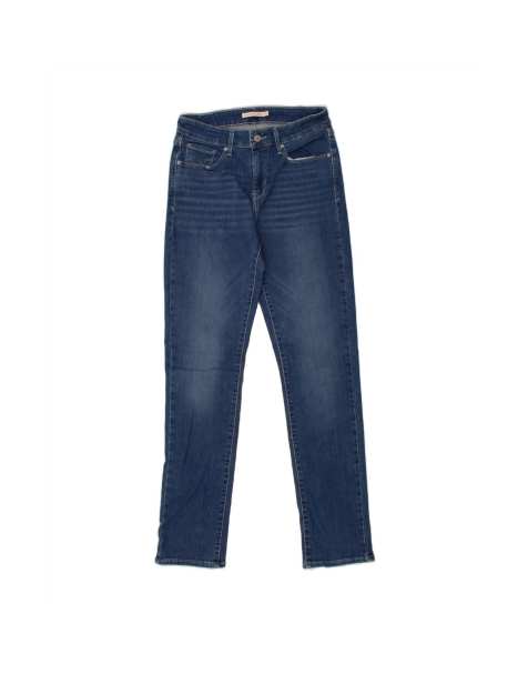 Vintage Levi's Classic Mid Rise Slim Jeans US 8 Medium W28 L31 In Blue - view 1