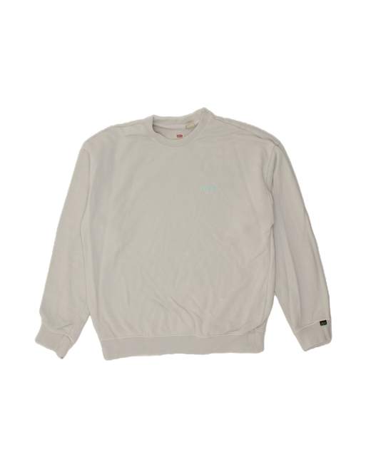 Vintage Levi's Crew Neck Jumper Sweater Medium In Blue