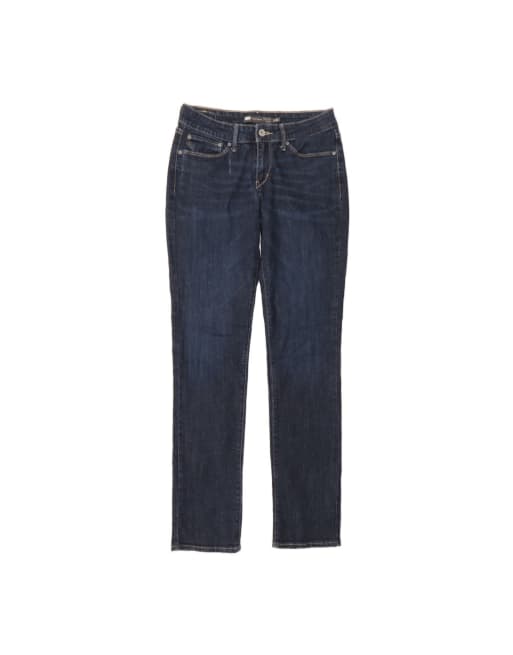 Vintage Levi's Demi Curve Mid Rise Straight Jeans US 2 XS W26 L34 In Blue