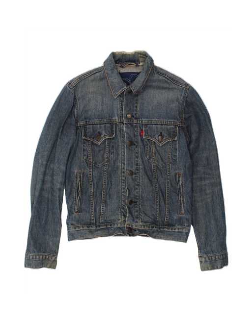 Vintage Levi's Denim Jacket Uk 14 Medium In Blue