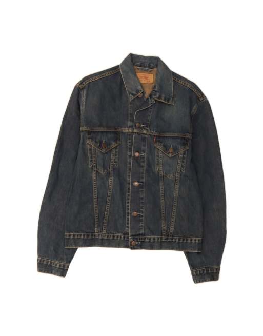 Vintage Levi's Denim Jacket UK 18 XL In Blue