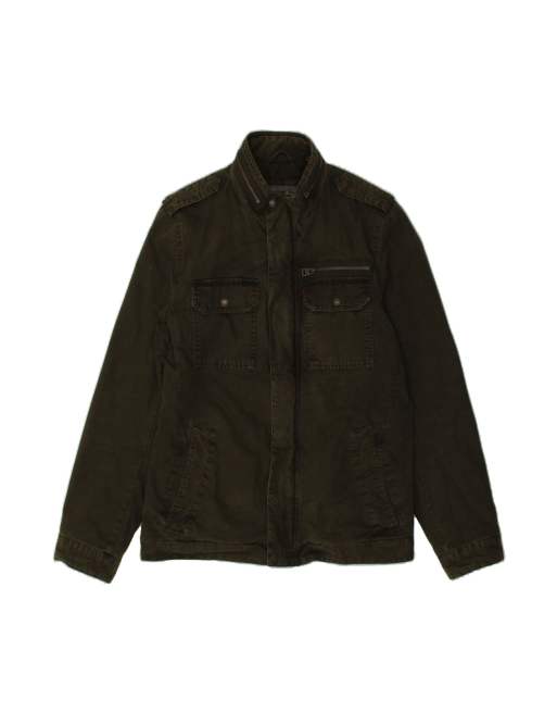 Vintage Levi's Denim Jacket UK 38 Medium In Khaki