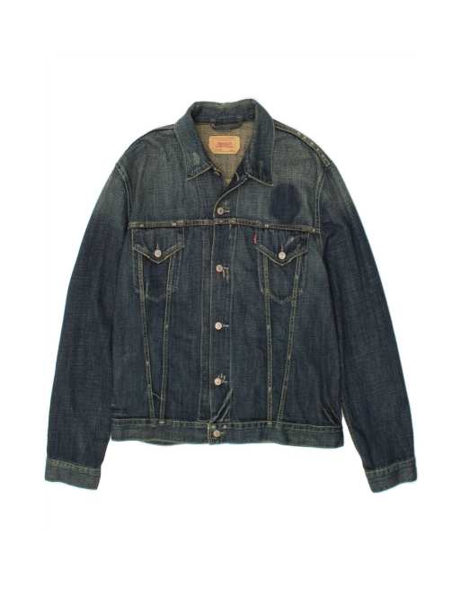 Vintage Levi's Denim Jacket UK 42 XL In Blue