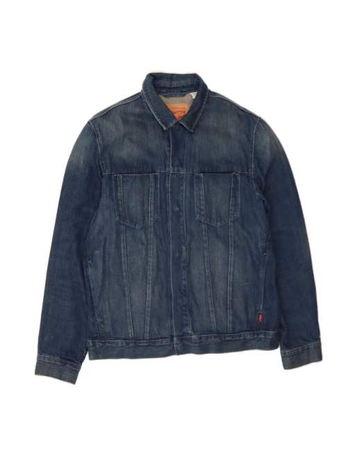 Vintage Levi's Denim Jacket UK 42 XL In Blue