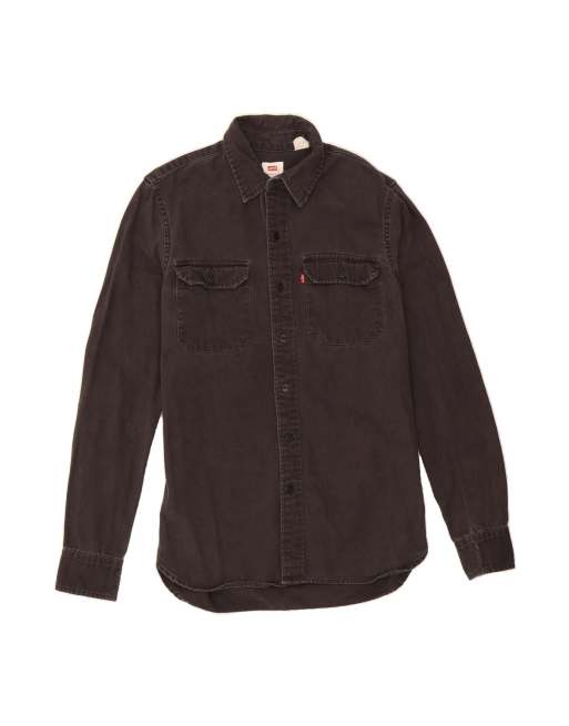 Vintage Levi's Denim Shirt Small In Black