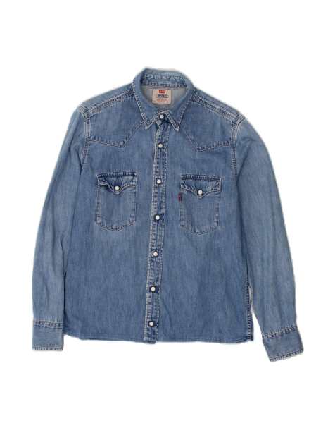 Vintage Levi's Denim Shirt Small In Blue - view 1