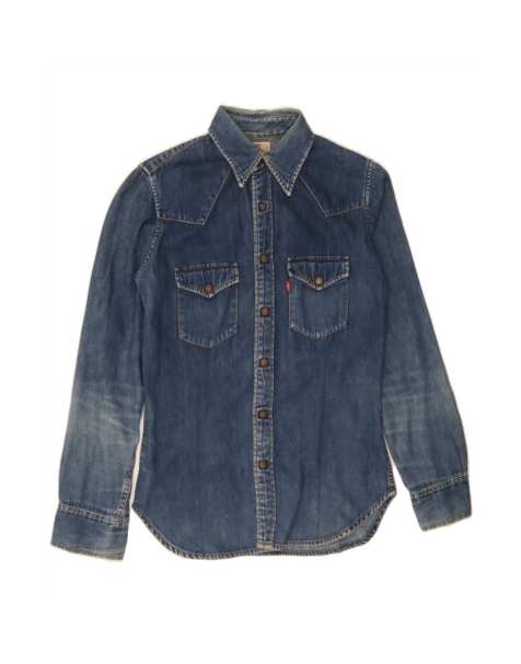 Vintage Levi's Denim Shirt Small In Blue - view 1