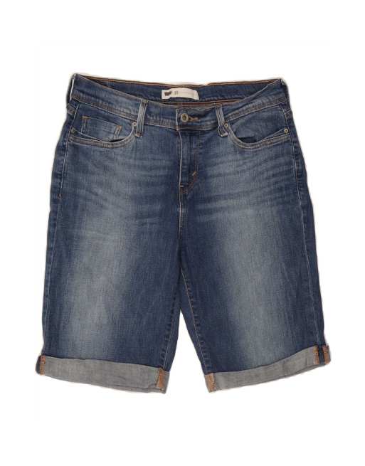 Vintage Levi's Denim Shorts US 10 Large W30 In Blue