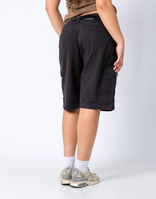 Vintage Levi's Denizen 38x23 Canvas Cargo Shorts Black