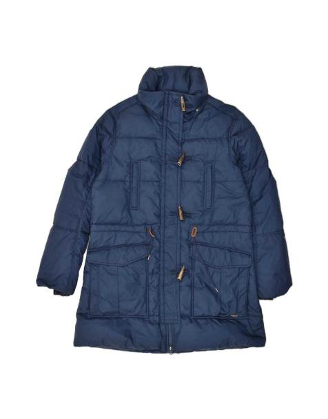 Vintage Levi's Duffle Padded Coat Uk 14 Medium In Blue - view 1