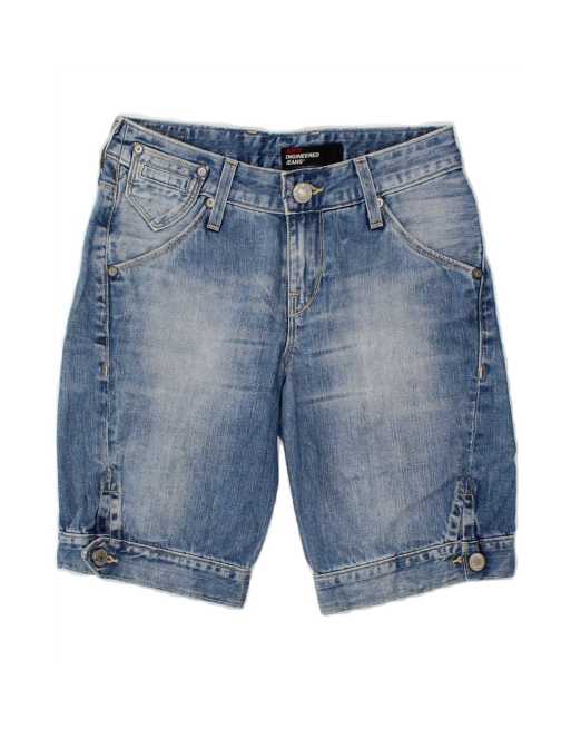 Vintage Levi's Engineered Denim Shorts Uk 6 XS W25 In Blue
