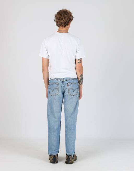 Vintage Levi's faded glory 32x30 denim jeans in light blue, 3 of 4