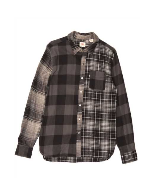 Vintage Levi's Flannel Shirt Medium In Black Check