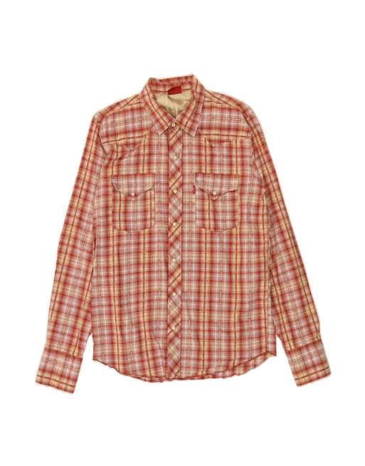 Vintage Levi's Flannel Shirt Medium In Red Check