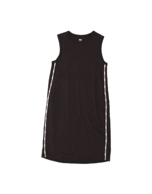 Vintage Levi's Graphic Sleeveless T-shirt Dress UK 6 XS In Black