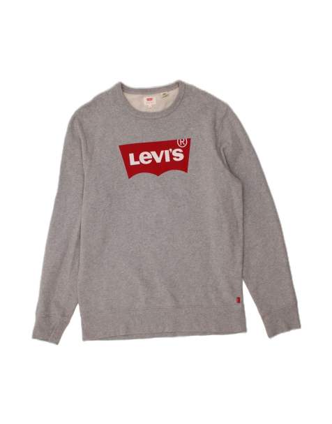 Vintage Levi's Graphic Sweatshirt Jumper Medium In Grey - view 1