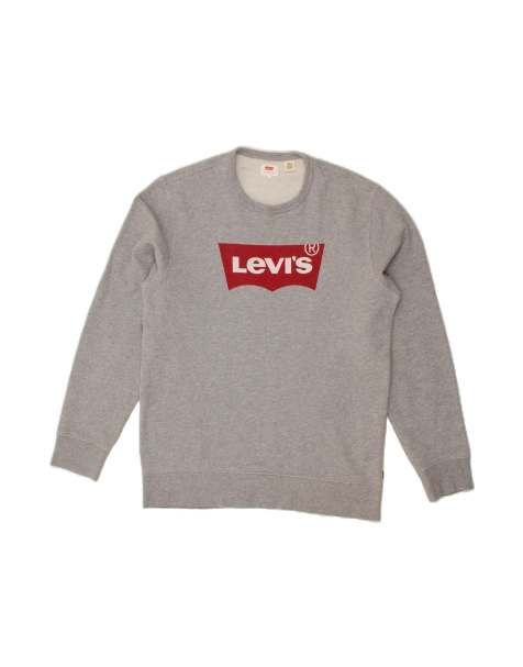 Vintage Levi's Graphic Sweatshirt Jumper Medium In Grey - view 1