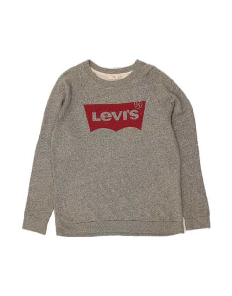 Vintage Levi's Graphic Sweatshirt Jumper Small In Grey - view 1